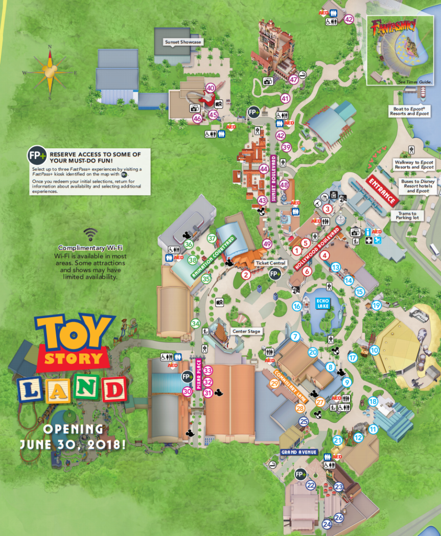 Hollywood Studios Toy Story Land Map